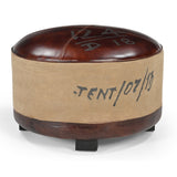 NNEDSZ VINTAGE ROUND OTTOMAN