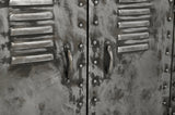 NNEDSZ VINTAGE IRON LOCKER SIDEBOARD WITH RECLAIMED RAILWAY SLEEPER WOOD