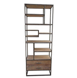 NNEDSZ SLIM INDUSTRIAL IRON BOOKCASE