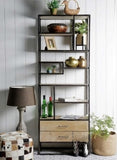 NNEDSZ SLIM INDUSTRIAL IRON BOOKCASE