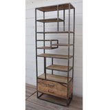 NNEDSZ SLIM INDUSTRIAL IRON BOOKCASE