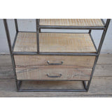 NNEDSZ SLIM INDUSTRIAL IRON BOOKCASE