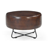 NNEDSZ BOLERO LEATHER COFFEE TABLE/OTTOMAN