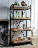 NNEDSZ INDUSTRIAL BISTROT DE FRANCE BOOKCASE ON WHEELS