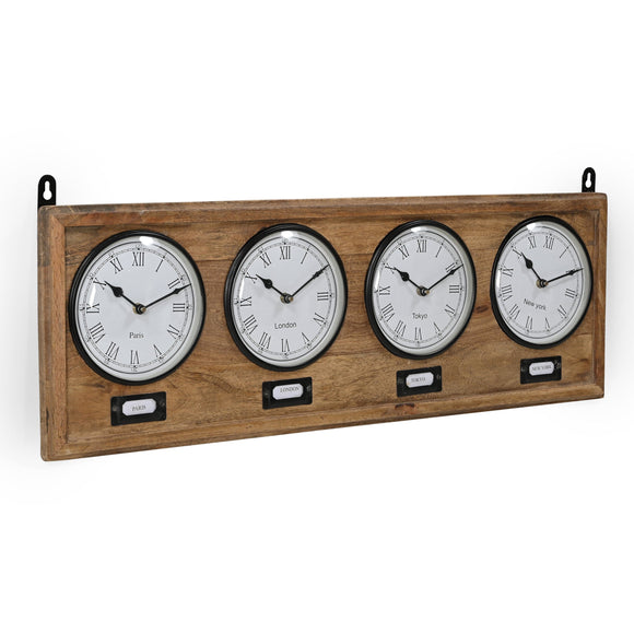 NNEDSZ World Timber Clock