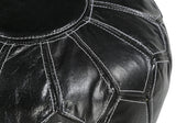 NNEDSZ MOROCCAN LEATHER OTTOMAN BLACK