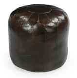 NNEDSZ GENUINE LEATHER MOROCCAN OTTOMAN