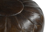 NNEDSZ GENUINE LEATHER MOROCCAN OTTOMAN