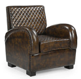 NNEDSZ ARMSTRONG HAND MADE LEATHER ARM CHAIR