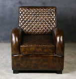 NNEDSZ ARMSTRONG HAND MADE LEATHER ARM CHAIR