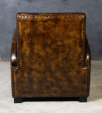 NNEDSZ ARMSTRONG HAND MADE LEATHER ARM CHAIR