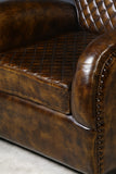 NNEDSZ ARMSTRONG HAND MADE LEATHER ARM CHAIR