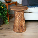 NNEDSZ HAMMERED HAND CRAFTED HARDWOOD SIDE TABLE