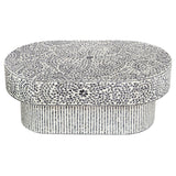 NNEDSZ FLORAL MOTHER OF PEARL COFFEE TABLE