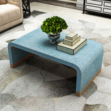 NNEDSZ MOTHER OF PEARL MEDITERRANEAN BREEZE LOW PROFILE COFFEE TABLE