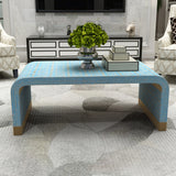 NNEDSZ MOTHER OF PEARL MEDITERRANEAN BREEZE LOW PROFILE COFFEE TABLE