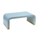 NNEDSZ MOTHER OF PEARL MEDITERRANEAN BREEZE LOW PROFILE COFFEE TABLE
