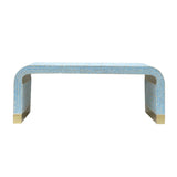 NNEDSZ MOTHER OF PEARL MEDITERRANEAN BREEZE LOW PROFILE COFFEE TABLE