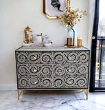 NNEDSZ MOTHER OF PEARL ENCHANTING VINE CHEST OF DRAWERS