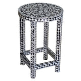 NNEDSZ MOTHER OF PEARL MONOCHROME SPLENDOUR SIDE TABLE