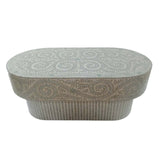 NNEDSZ MOTHER OF PEARL SERENITY OVAL PEARL COFFEE TABLE