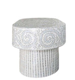 NNEDSZ MOTHER OF PEARL SERENITY OVAL PEARL COFFEE TABLE