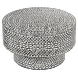 NNEDSZ DIAMOND MOTHER OF PEARL COFFEE TABLE BLACK