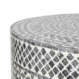 NNEDSZ DIAMOND MOTHER OF PEARL COFFEE TABLE BLACK