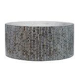NNEDSZ CORDELIA ROUND MOTHER OF PEARL COFFEE TABLE