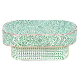 NNEDSZ AMELIA OVAL MOTHER OF PEARL COFFEE TABLE