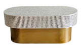 NNEDSZ MOTHER OF PEARL OPULENT ELEGANCE OVAL COFFEE TABLE