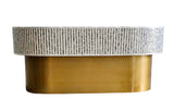 NNEDSZ MOTHER OF PEARL OPULENT ELEGANCE OVAL COFFEE TABLE
