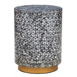 NNEDSZ BLAKE CIRCULAR SHELL STOOL/SIDE TABLE