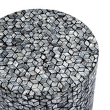 NNEDSZ BLAKE CIRCULAR SHELL STOOL/SIDE TABLE