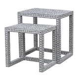 NNEDSZ CLAIRE SHELL INLAY NESTING TABLES