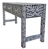 NNEDSZ MOTHER OF PEARL OPULENT 3 DRAWER CONSOLE TABLE