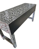 NNEDSZ MOTHER OF PEARL OPULENT 3 DRAWER CONSOLE TABLE