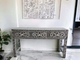 NNEDSZ MOTHER OF PEARL OPULENT 3 DRAWER CONSOLE TABLE