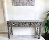NNEDSZ MOTHER OF PEARL OPULENT 3 DRAWER CONSOLE TABLE