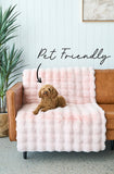 NNEDSZ Bubble Washable Rug - Blush 140X70Cm