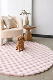 NNEDSZ Bubble Washable Rug - Blush 150X150Cm