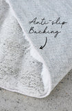 NNEDSZ Bubble Washable Rug - Silver 100X100Cm