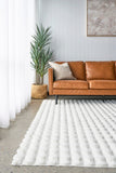 NNEDSZ Bubble Washable Rug - White 160X100Cm