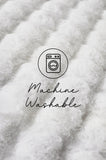 NNEDSZ Bubble Washable Rug - White 160X100Cm