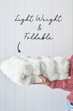 NNEDSZ Bubble Washable Rug - White 220X150Cm