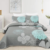 NNEDSZ Luxurious Soft matty floral 3 Pc Bedspread & Pillow Cover Set