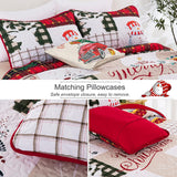 NNEDSZ Festive snowman merry Christmas Queen Bedspread Set