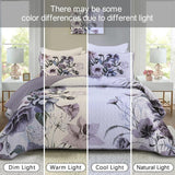 NNEDSZ Romantic Wildflower Soft Cozy 3 Pc Bedspread & Pillow Cover Set