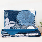 NNEDSZ Frosted Magnolia Chic blue 3 Pc Bedspread & Pillow Cover Set
