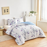 NNEDSZ Dreamy Floral Pastel Elegant 3 Pc Bedspread & Pillow Cover Set